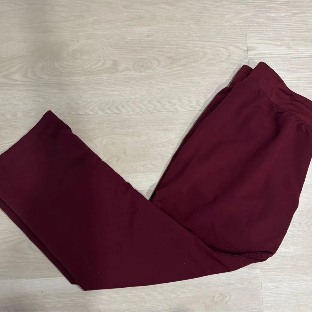 Figs Burgundy Scrub Pants